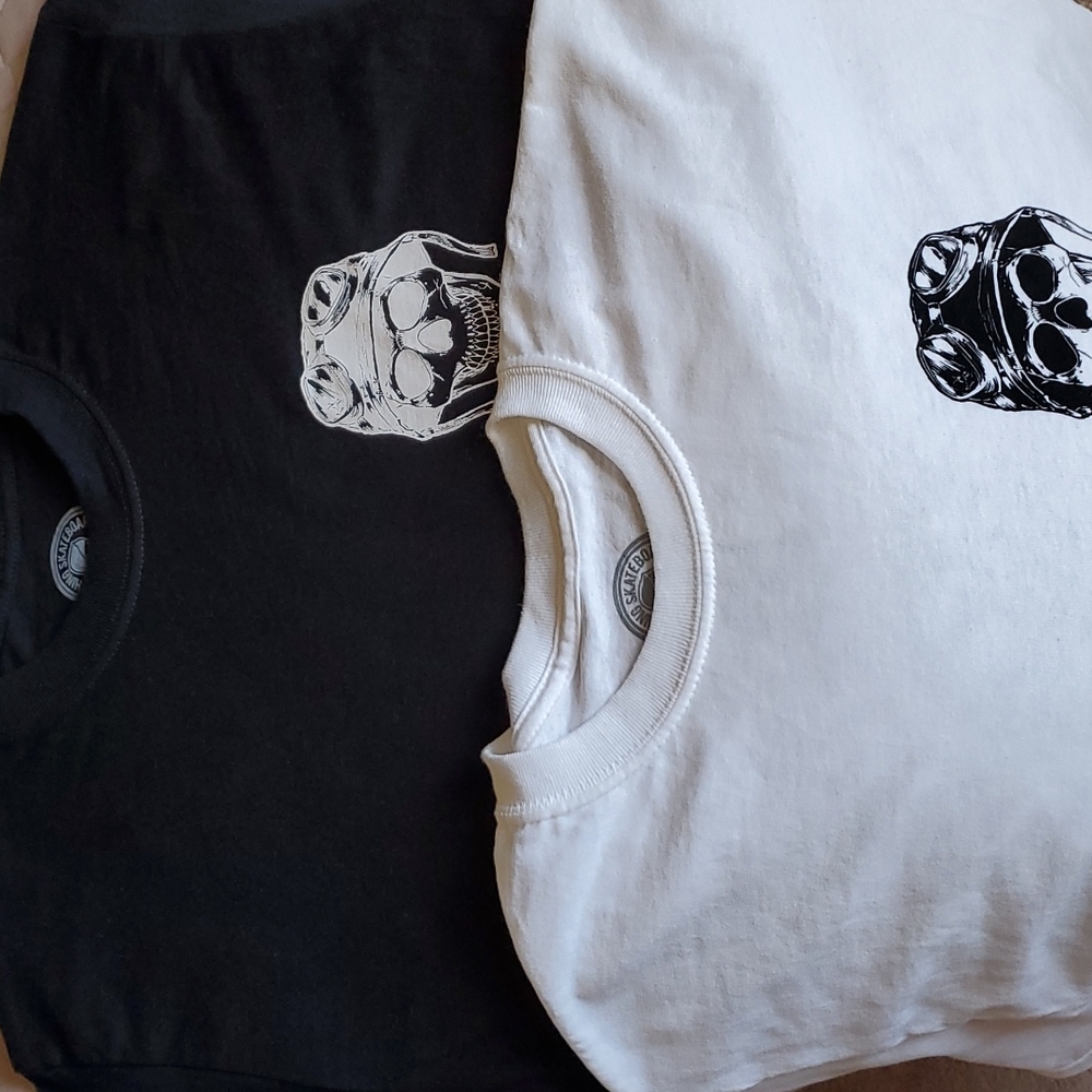 (2) Nothing Skateboards t-shirts